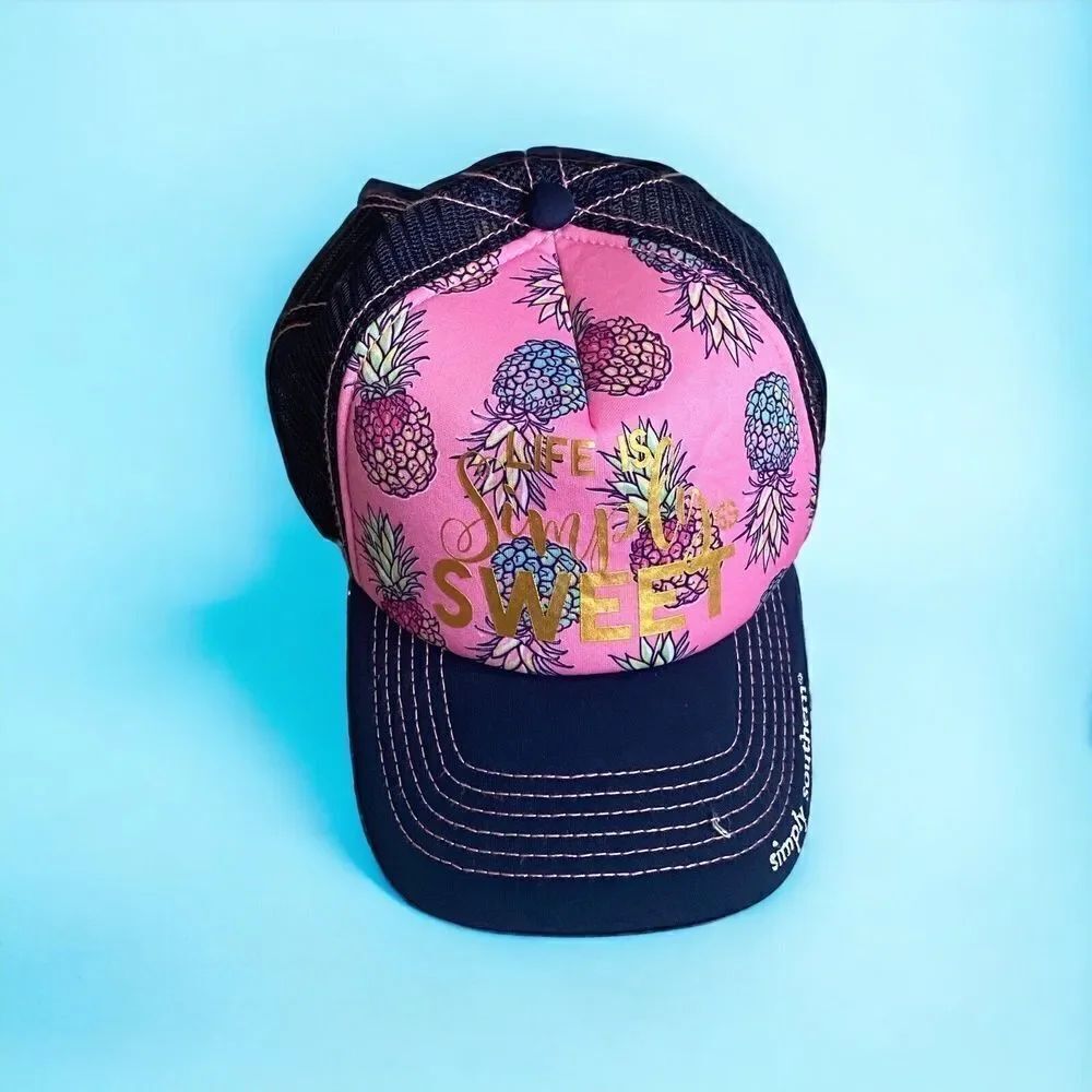 Simply Southern “Life is Simply Sweet” Baseball Cap/Hat w/ Adjustable Strap Back